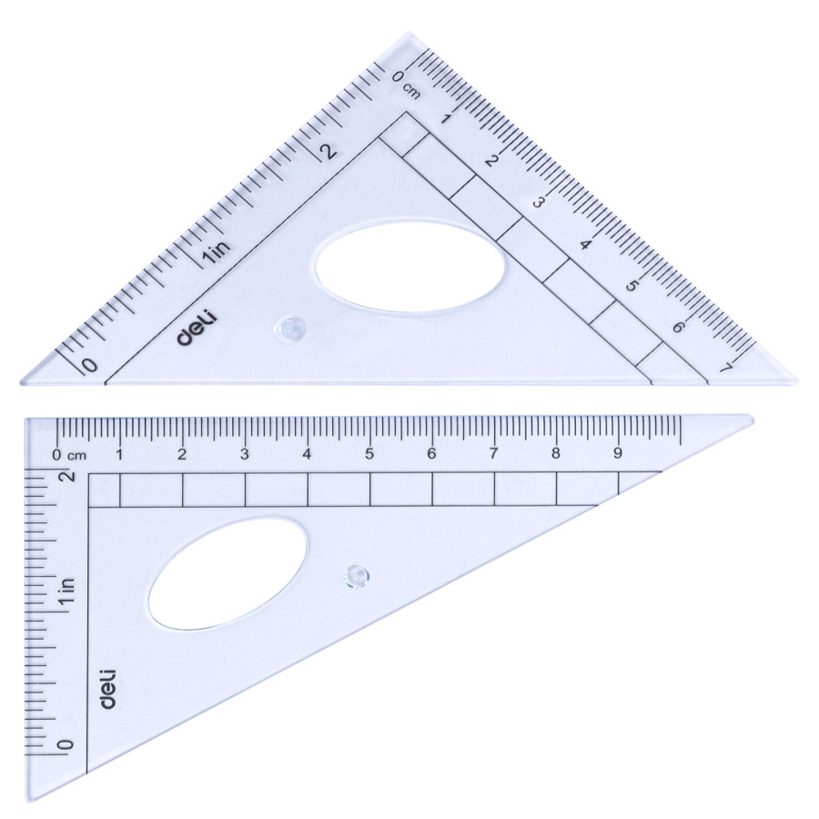 Dittore Ruler Deli E9597 Drafting/Ruler Set - 4pcs Set - Shopper Bangladesh