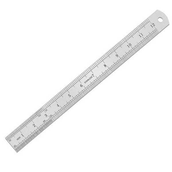 Stainless Steel Scale/Ruler - 12inch - Shopper Bangladesh