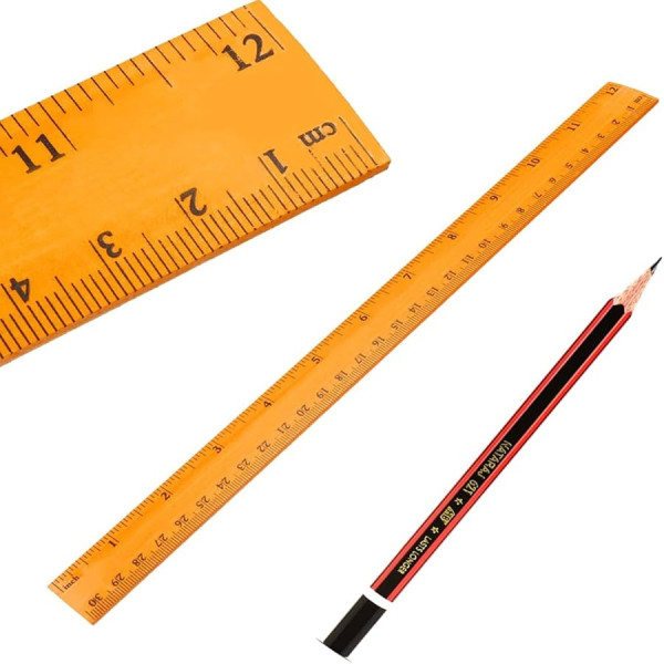Scallions Ruler Wooden Scale/Ruler - 12inch - Shopper Bangladesh